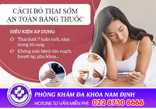 Cách bỏ thai sớm như thế nào cho an toàn?