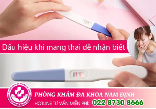Dấu hiệu khi mang thai dễ nhận biết