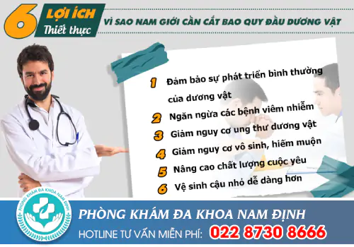 Lợi ích, tác hại của cắt bao quy đầu