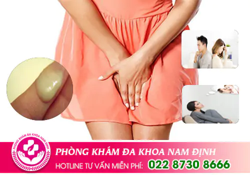 Huyết trắng có màu xanh