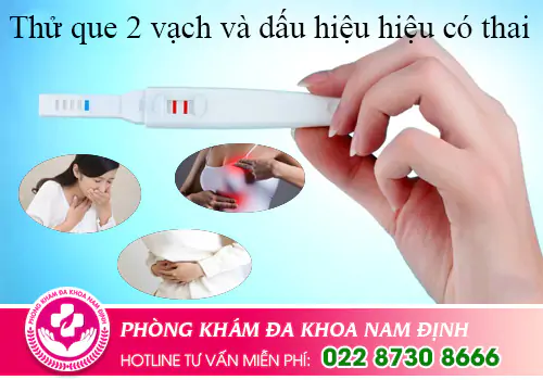 Thử que 2 vạch và dấu hiệu hiệu có thai